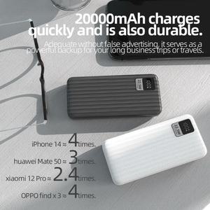 Batería Externa Personalizada de 22.5W PD con 2 Puertos USB, 20000mAh, Cargador Portátil para Exteriores, Interfaz de Entrada Micro USB, Batería Externa de 10000mAh - Product Image 4