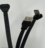Ultra Slim Flat Ribbon Low Profile Abgewinkelt Typ C USB-Verlängerung daten Strom ladekabel Tablet-Ladekabel für Mobiltelefone