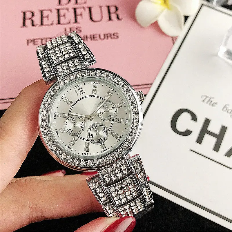 Welcome to inquiry price watches ladies wrist gift sets for women luxury watch geneva Simple time iced out quartz diamond watch
