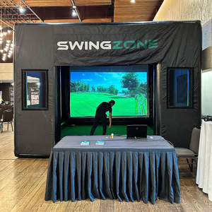 Cabine de golf mobile toutes saisons, tente de projection gonflable pour l'entraînement au golf, utilisable en intérieur et en extérieur NB-I - Product Image 1