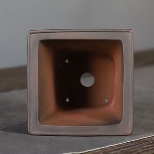 Pot à bonsaï en argile violette fait main, carré et rectangulaire, pour pin, cyprès, orchidées, Zhangs Art Pottery - Product Image 3