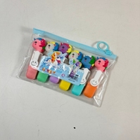 Ensemble de surligneurs mignons Kawaii en forme d'animaux de dessin animé, stylo marqueur patte de lapin pour études, notes, scrapbooking et dessin