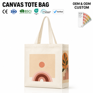 Sacs fourre-tout en toile de coton écologiques pour femmes, à bandoulière, motif lettres, pour usage quotidien, avec logo personnalisé, sac de shopping - Product Image 2