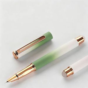 Stylo effaçable à dégradé de couleurs, cartouche d'encre rechargeable, logo personnalisé, pour la pratique de l'écriture manuscrite <span class=keywords><strong>des</strong></span> élèves du primaire, fournitures scolaires, cadeau - Product Image 2