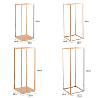 Support à fleurs en métal pour centres de table de mariage, vase doré, décorations bohèmes pour la maison, les fêtes, les banquets et les événements