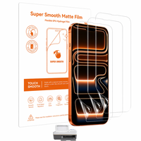 Film de protection d'écran mat HD anti-espion en TPU pour machines de découpe OEM, vente en gros et au détail, compatible avec les modèles 15, 16, 17 Pro Max