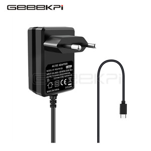GeeekPi Pi 5 <b>Power</b> <b>Supply</b> <b>Adapter</b> 5V5A AC/DC 27W 5FT Cable EU US / UK Plug Charger for Raspberry Pi5 G834 - Product Image 1