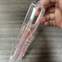 Coque de téléphone en TPU scintillante effet diamant pour iPhone 17 16 15 14 13 et Infinix Smart20 Smart10 Smart9 – Nouvelle collection décorative « Love »