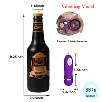 10 Vibrationsmodi Männer-Masturbator Maschine in Bierflaschenform Vaginal Echte Sexspielzeuge für Männer Vibrator Masturbations-Pussy für Erwachsene