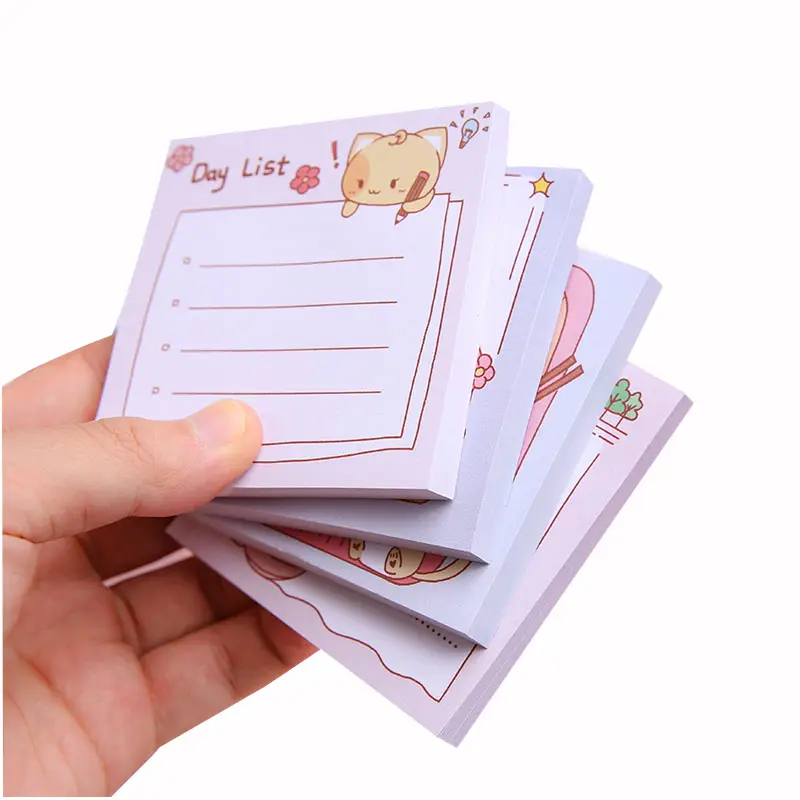 Tùy Chỉnh Quảng Cáo Mô Hình Dễ Thương Văn Phòng Phẩm Kích Thước Nhỏ Ghi Chú Dính Notepad Memo Pad Với Logo