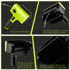 Brosse de nettoyage électrique sans fil pour barbecue, pique-nique, camping, gril, salle de bain, carrelage, baignoire - Product Image 4