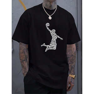 Camisetas <span class=keywords><strong>de</strong></span> baloncesto informales para hombre, camisetas deportivas <span class=keywords><strong>de</strong></span> punto con estampado <span class=keywords><strong>de</strong></span> mates, logotipo <span class=keywords><strong>de</strong></span> patrón personalizado, venta al por mayor a bajo precio - Product Image 1