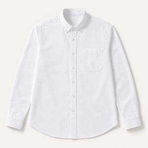 Chemise Homme en Coton Oxford 100% Vente en Gros, Chemise à Boutons à Manches Longues Coupe Classique Multicolore Personnalisable OEM - Product Image 1