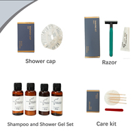 Ensemble d'articles de toilette jetables pour hôtel, kit de toilette de luxe pour hôtel, pack d'articles de toilette haut de gamme pour les clients d'hôtellerie