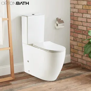 ORTONBATH toilette bagno toilette sanitari Africa Twyford Ghana ceramica a pavimento a doppio scarico Wc a due pezzi