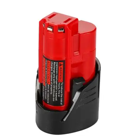 12V Milwaukee Batterie 12.8Ah Kompatibel mit Milwaukee M12 XC 48-11-2410 48-11-2420 48-11-2411 12-Volt-Akku