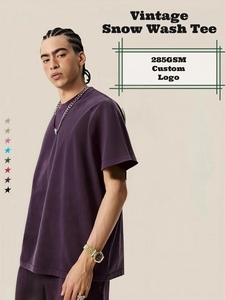 Camiseta Vintage Oversize para Hombre, Estilo Americano, Lavado Ácido, Desgastada, Personalizable - Product Image 2