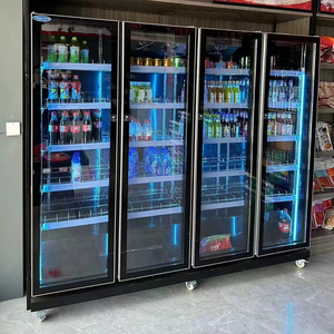 <span class=keywords><strong>Réfrigérateur</strong></span> commercial pour boissons de supermarché, vitrine verticale à porte vitrée - Product Image 6