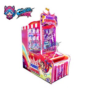 Nouvelle machine de jeu d'arcade à monnayeur pour enfants, jeu de lancer de balles et de frapper le clown, jeu de loterie, colorée, pour parcs - Product Image 6
