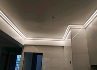 Profilé d'angle en alliage d'aluminium anodisé TW-6060 pour bande LED de plafond, éclairage décoratif avec services de découpe et de soudure
