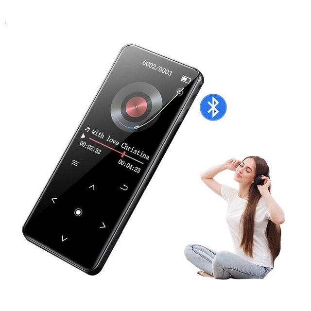 Newest Metal Full Touch Button Large Screen 5.2 MP3 MP4 Music Player 16GB 32GB With Built-in Speaker E-Book Function