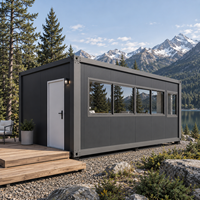 Maison conteneur extensible personnalisée à distance de 20/30 pieds avec salle de bain, deux/trois chambres, pour villa