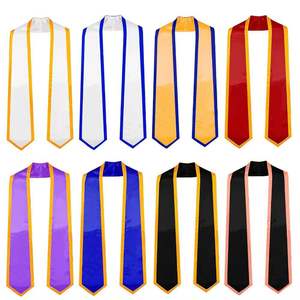Chal <span class=keywords><strong>de</strong></span> graduación Producción <span class=keywords><strong>Amazon</strong></span> Sublimación Doctor Universidad Licenciatura Uniforme Color Ding Shawl Ribbon Factory - Product Image 2