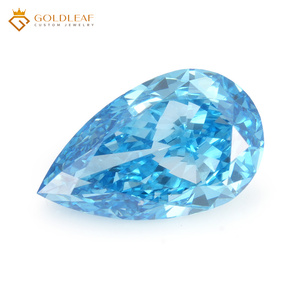 Diamant de laboratoire Goldleaf IGI Report, taille poire, 1 à 3 carats, rouge, rose, jaune, bleu, VS1 VS2, provenant du Guangxi, pour la fabrication de bijoux - Product Image 3