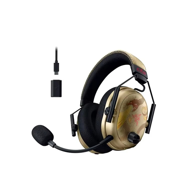 NEW Razer BlackShark V3 Pro- Wireless ANC Gaming Headset for PC: Full Band Mic - 50mm Drivers - 2.4 GHz, Bluetooth, USB, 3.5mm