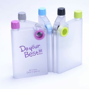 Botella de Agua Personalizada con Logotipo, Libre de BPA, Plana, Tipo Cuaderno, A4, A5, A6, 380ml, 450ml, 750ml, Fácil de Transportar, para Gimnasio - Product Image 3
