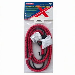 Cordon élastique double tressé 8 mm x 60 cm, 2 sangles de fixation pour sécuriser les charges - Product Image 1