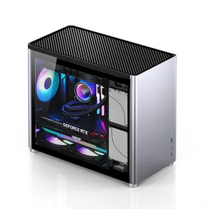 Brand new case Jonsbo D30 silver RGB Middle Tower pc case gaming with rgb fans