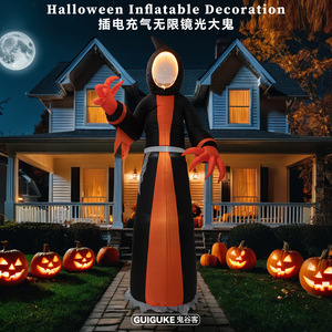 Explotar modelo inflable gigante <span class=keywords><strong>de</strong></span> Halloween, gran bruja, dinosaurio, fantasma, monstruo, calabaza, luminoso, decoración <span class=keywords><strong>de</strong></span> jardín al aire libre - Product Image 2