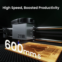 SCULPFUN E1 12W 21W+3W IR Máquina de Grabado y Corte Láser Dual, Máquina de Grabado Láser de 1064nm y 455nm para Todos los Materiales