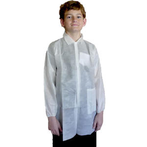 Alta calidad barato delantales blanco sms no tejida pp niños cosplay kit <span class=keywords><strong>de</strong></span> la ciencia desechable bata <span class=keywords><strong>de</strong></span> laboratorio para los niños - Product Image 5