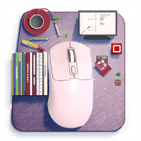 Souris de jeu sans fil ergonomique ultra-mince rétroéclairée 2,4 G BT double mode, orientation pour droitier, optique, rechargeable USB Type-C