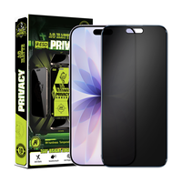 Protection d'écran en verre trempé anti-traces de doigts pour iPhone 13 14 15 Pro Max Anti-espion Ultra-fin 0,33 mm 9H Film de téléphone ESD