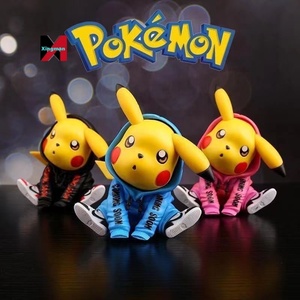 Vestito mimetico figura di Pikachu decorazione per auto modello di decorazione per torta ornamento da collezione giocattolo Desktop da regalo statua arte animale Kawaii - Product Image 3
