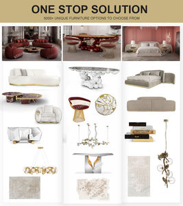 Juego de Mesa de <span class=keywords><strong>Comedor</strong></span> Moderno de Mármol, <span class=keywords><strong>6</strong></span> <span class=keywords><strong>Sillas</strong></span>, Juego de Mesa de <span class=keywords><strong>Comedor</strong></span> de Piedra de Lujo Moderno, Mesa de <span class=keywords><strong>Comedor</strong></span> Redonda Grande - Product Image 4