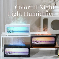 Simulation de flamme Mini Aroma Machine couleur cheminée humidificateur huile essentielle télécommande bureau silencieux cheminée diffuseur