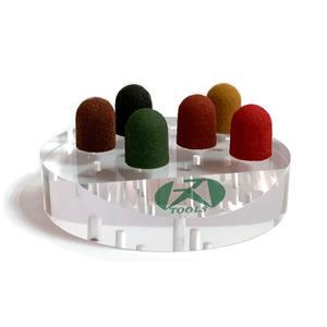 Prix de gros outils de pédicure manucure pédicure foret à ongles bouchons de ponçage rouges - Product Image 3