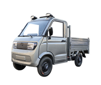 Camionnette électrique mini CE certifiée 1500W-3000W, véhicule à énergie nouvelle avec cabine fermée, camion de fret électrique 4 roues pour usage agricole