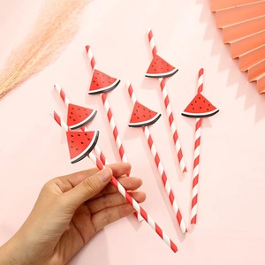 Pajitas <span class=keywords><strong>de</strong></span> Papel Desechables Biodegradables Estick con Diseño <span class=keywords><strong>de</strong></span> Limón para Fiestas, 197 mm <span class=keywords><strong>de</strong></span> Largo, Estilo Moderno para Té con <span class=keywords><strong>Leche</strong></span> y Sabores a Limón - Product Image 2