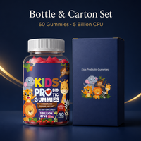Gummies Probiotiques pour Enfants 5 Milliards de UFC Soutien Digestif et Immunitaire 60 Unités Fraise OEM