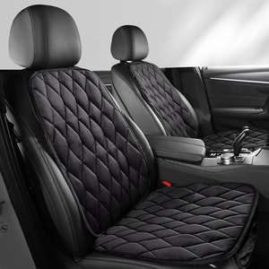 Großhandel Neues Großes Diamantmuster Plüsch-Polyester <span class=keywords><strong>Winter</strong></span> Autositzkissen 7-teiliges Komplettset Universelle Passform Autositzbezüge - Product Image 1