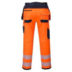 PORTWEST - T501ONR34 PW3 <b>hi</b>-<b>vis</b> Holster <b>orange</b>/blue navy work trouser - EAN 5036108307098 <b>HI</b>-<b>VIS</b> WORKWEAR - Product Image 2