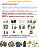 Impresión de Pegatinas de Vinilo con Corte Personalizado |   Etiquetas Laminadas Resistentes al Agua y a los Rayos UV |   300DPI CMYK |   Durabilidad en Exteriores de 5 a 7 Años |   MOQ Bajo