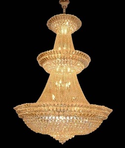 Antiguo mezquita de lujo de oro en el vestíbulo del <span class=keywords><strong>Hotel</strong></span> <span class=keywords><strong>Villa</strong></span> vestíbulo escalera interior luces lámparas de araña de cristal - Product Image 1
