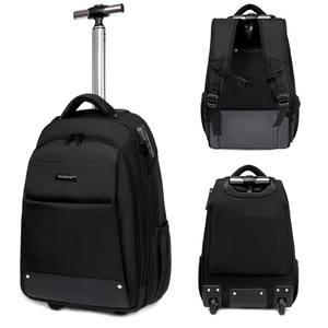 Oxford Trolley Backpack Zipper Roller Casual Business Roller Travel Gym Bag Vintage Style Organizer Spinner <b>Suitcase</b> Luggage - Product Image 4