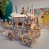 Hamaileon Modèle de puzzle 3D Carrosse citrouille à assembler soi-même, jouet en boîte